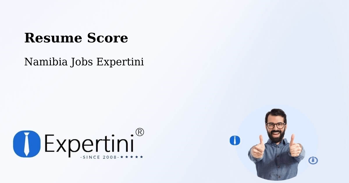 Resume Score & Job Description Match Tool – Grootfontein - Namibia Jobs Expertini